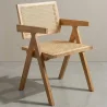 Dining Chair in Cane Rattan - with Armrests - Kane image 7