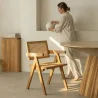 Dining Chair in Cane Rattan - with Armrests - Kane image 7
