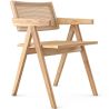 Buy Dining Chair in Cane Rattan - with Armrests - Kane Natural wood 61162 at Privatefloor