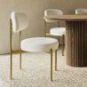 Dining Chair - Upholstered in Bouclé Fabric - Dahe image 7