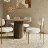 Dining Chair - Upholstered in Bouclé Fabric - Dahe image 7