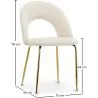 Dining Chair - Upholstered in Velvet - Amarna image 7