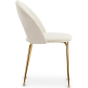 Buy Dining Chair - Upholstered in Velvet - Amarna Cream 61168 home delivery