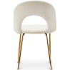 Buy Dining Chair - Upholstered in Velvet - Amarna Cream 61168 - in the UK