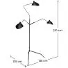 Floor Lamp - Living Room Lamp - 3 arms - Giorge image 7