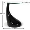 Designer Round Side Table - Glass - Lawa Bistro image 7