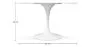 Dining Table Round - 120cm - Marble - Tulip image 7