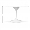 Buy Dining Table Round - 120cm - Marble - Tulip Marble 13303 with a guarantee