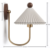 Buy Wall Lamp Aged Gold - Vintage Wall Sconce - Leig White 61213 - in the UK