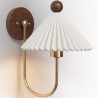 Buy Wall Lamp Aged Gold - Vintage Wall Sconce - Leig White 61213 home delivery