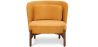 Velvet Upholstered Armchair with Wood - Brina image 7