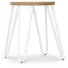 Hairpin Stool - 42cm - Light wood and metal image 7