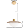 Buy Ceiling Pendant Lamp - Wood - Quinci Natural 61218 - prices