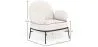 Designer Armchair - Upholstered in Bouclé Fabric - Alia image 7