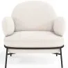 Designer Armchair - Upholstered in Bouclé Fabric - Alia image 7