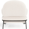 Buy Designer Armchair - Upholstered in Bouclé Fabric - Alia White 61223 home delivery
