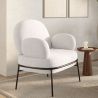 Designer Armchair - Upholstered in Bouclé Fabric - Alia image 7