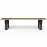 Buy  Industrial Design Bench - Wood and Metal - Bliss Black 58438 at Privatefloor