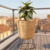 Round Floor Planter - Boho Style - 46 CM - Firna image 7