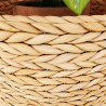 Buy Round Floor Planter - Boho Style - 46 CM - Firna Natural 61241 home delivery