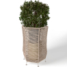Buy Round Floor Planter - Boho Style - Bohemian Natural 61246 in the United Kingdom