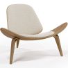 Designer armchair - Scandinavian armchair - Boucle upholstery - Lucy image 7