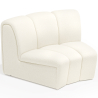 Buy Curved Module Sofa - Upholstered in Bouclé Fabric - Herrindon White 61248 in the United Kingdom
