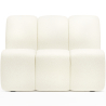 Buy Straight Module Sofa - Upholstered in Bouclé Fabric - Herrindon White 61249 - in the UK