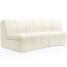 Buy Straight Module Sofa - Upholstered in Bouclé Fabric - Herrindon White 61249 - in the UK