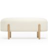 Upholstered Bouclé Bench - Curve image 7