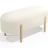 Upholstered Bouclé Bench - Curve image 7