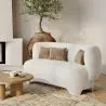 2/3 Seater Sofa - Upholstered in Bouclé Fabric - Magnolia image 7