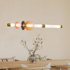 Buy Crystal Pendant Lamp - LED - Singlen 100 CM Pink 61255 - prices