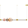 Buy Crystal Pendant Lamp - LED - Singlen 100 CM Pink 61255 home delivery