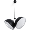 Buy Pendant Lamp - 2 LED Spots - Dual Black 61257 home delivery