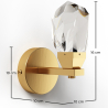 Buy Golden Wall Sconce - Luxe Gold 61258 at Privatefloor