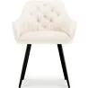 Dining Chair with Armrests - Upholstered in Premium Bouclé - Alene image 7