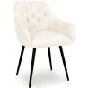 Dining Chair with Armrests - Upholstered in Premium Bouclé - Alene image 7
