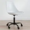 Office Chair with Wheels - Swivel Desk Chair - Tulip Black Frame image 7