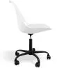 Office Chair with Wheels - Swivel Desk Chair - Tulip Black Frame image 7