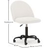 Upholstered Office Chair - Bouclé - Evelyne image 7