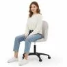 Upholstered Office Chair - Velvet - Evelyne image 7