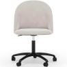 Buy Upholstered Office Chair - Velvet - Evelyne Beige 61272 - in the UK