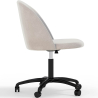 Buy Upholstered Office Chair - Velvet - Evelyne Beige 61272 home delivery