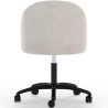 Buy Upholstered Office Chair - Velvet - Evelyne Beige 61272 - in the UK