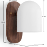 Buy Wooden and Metal Wall Sconce - Guee Brown 61274 - in the UK