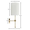 Gold Metal Wall Sconce - Vintage - Heart image 7