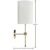 Gold Metal Wall Sconce - Vintage - Heart image 7