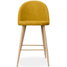 Buy Fabric Upholstered Stool - Scandinavian Design - 63cm - Evelyne Yellow 61276 - in the UK