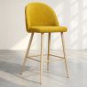 Fabric Upholstered Stool - Scandinavian Design - 66cm - Evelyne image 7